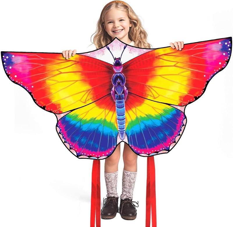 FejoHify Large Butterfly Kite for Kids & Adults, 55" x 28" Easy to Fly Single Line Kite for Kids Ages 4-8, 8-12, Comes with 300 FT Kite String Handle - Image 1